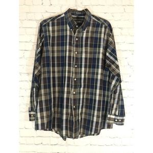 Vintage LAZARUS Nor’eastern Plaid LS Shirt XL 17-17.5